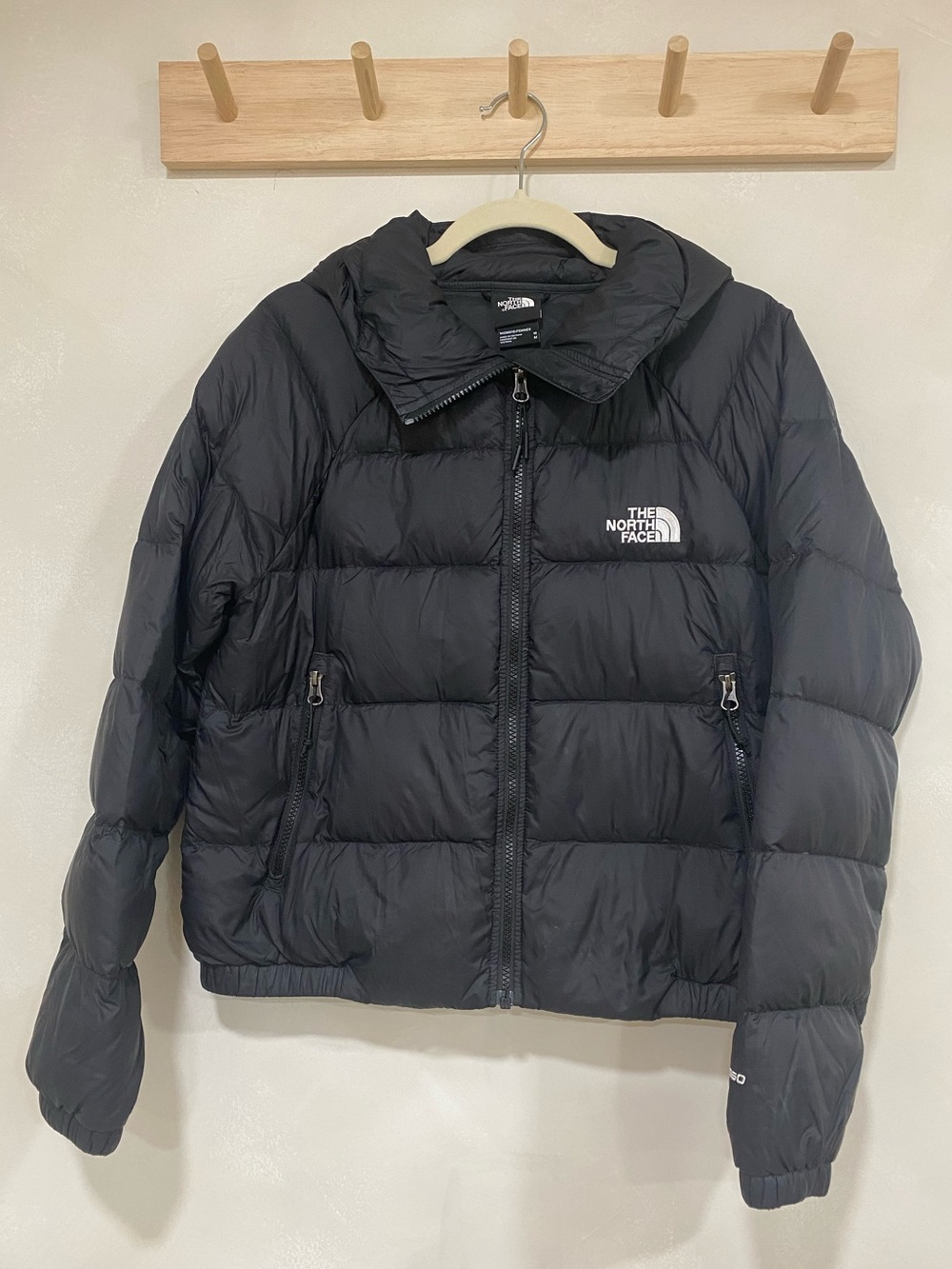 The North Face Women's Hydrenalite Down Hooded Jacket Black Medium - Picture 3 of 6